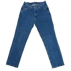 Denim Riders high rise blue straight leg jeans size 12M